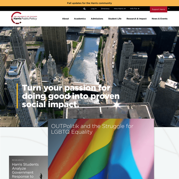 University of Chicago | Harris School of Public Policy website